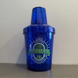 Chili’s Presidente Margarita Blue Cocktail Shaker Cup Reusable Bar Drinkware